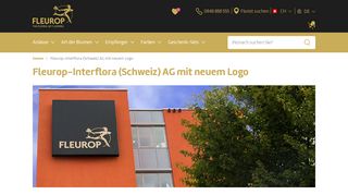 
                            8. Fleurop-Interflora (Schweiz) AG mit neuem Logo - Hier erfahren Sie ...