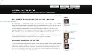 
                            4. Flex and PHP: Authentication With an HTML Login Page | Digital ...