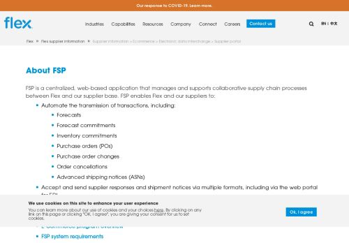 
                            9. Flex Supplier Portal How to use Flex Supplier Portal