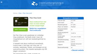 
                            7. Flex Visa Card | Aanvragen kan niet meer - Creditcard aanvragen