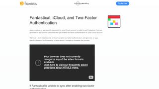 
                            12. Flexibits | Fantastical 2 for Mac | iCloud Authentication