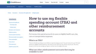 
                            9. Flexible spending account (FSA) | HealthPartners