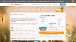 
                            4. Flexlimit | Låna från 3000 kr upp till 20 000 kr | SMSlån & Snabblån