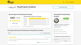 
                            9. Flexyfit Sports Academy Bewertungen & Erfahrungen | Trusted Shops