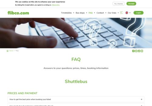 
                            2. Flibco airport shuttles; booking and cancellation | FAQ