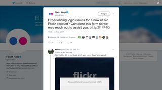 
                            4. Flickr Help on Twitter: 