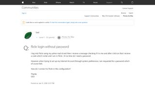 
                            8. flickr login without password - Apple Community