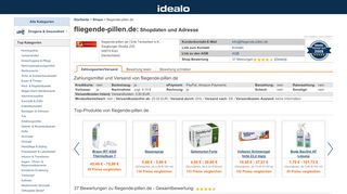 
                            7. fliegende-pillen.de Online-Shop aus Köln: Daten, Bewertungen und ...