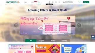 
                            1. Flight booking offers, Hotels deals, Hotel booking offers - HappyEasyGo