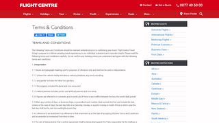 
                            4. Flight Centre Travel Group Terms and Conditions | Flight Centre South ...