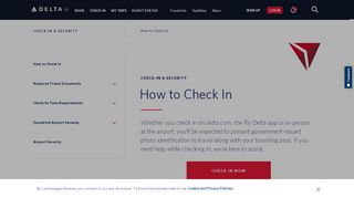 
                            12. Flight Check-in : Delta Air Lines