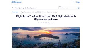 
                            11. Flight Price Tracker: How to Set Flight Alerts & Save | Skyscanner