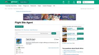 
                            11. Flight Site Agent - South Africa Forum - TripAdvisor