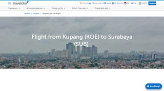 
                            13. Flight Ticket from Kupang to Surabaya - Traveloka.com