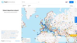 
                            7. FlightConnections.com: All flights worldwide on a flight map!