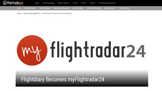 
                            2. Flightdiary Becomes myFlightradar24 - Flightradar24 Blog