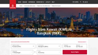 
                            6. Flights from Kuwait (KWI) to Bangkok (BKK) | Emirates