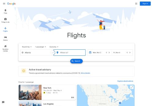 
                            9. Flights - Google