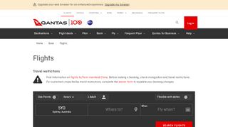 
                            7. Flights | Qantas AU