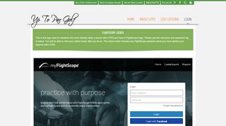 
                            5. FlightScope Login - Golf Lessons - Up To Par Golf