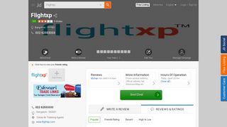 
                            7. Flightxp - Online Air Ticketing Agents in Bangalore - Justdial