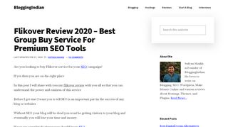 
                            5. Flikover Review 2019 - Best Group Buy Service For Premium SEO Tools