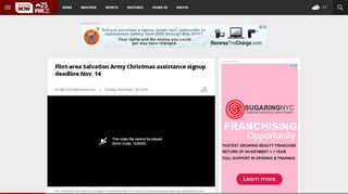 
                            13. Flint-area Salvation Army Christmas assistance signup deadline ...