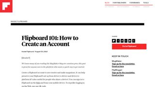 
                            2. Flipboard 101: How to Create an Account