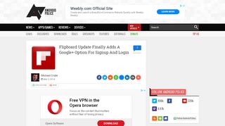 
                            7. Flipboard Update Finally Adds A Google+ Option For Signup And Login