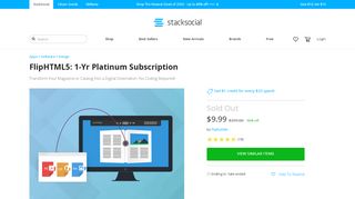 
                            8. FlipHTML5: 1-Yr Platinum Subscription | StackSocial