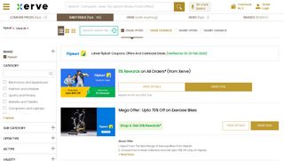 
                            4. Flipkart Offers, Coupons: Up to 70% on Electronics, Mobiles ... - Xerve.in