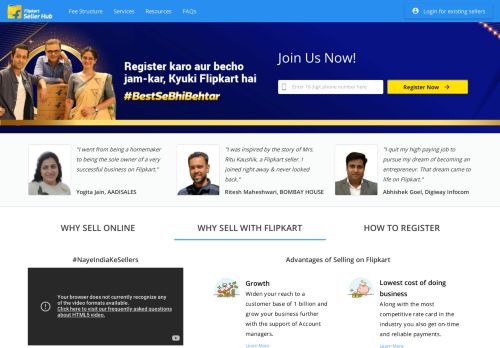 
                            8. Flipkart Seller Portal