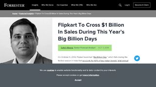 
                            13. Flipkart To Cross $1 Billion In Sales During This Year's Big Billion Days