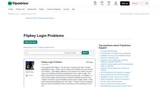 
                            4. Flipkey Login Problems - TripAdvisor Support Forum