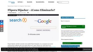
                            5. Flipora Hijacker - ¿Como eliminarlo? - malwarerid.com