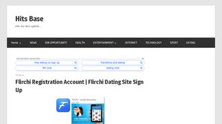 
                            9. Flirchi Registration Account | Flirchi Dating Site Sign Up - Hits Base
