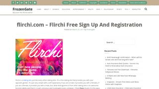 
                            11. flirchi.com - Flirchi Free Sign Up And Registration - FrozenGate