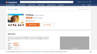 
                            12. Flirtbox Reviews - 2 Reviews of Flirtbox.co.uk | Sitejabber