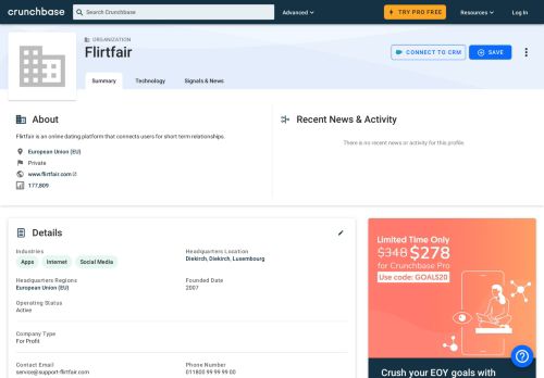
                            9. Flirtfair | Crunchbase