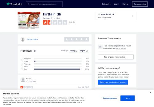 
                            11. flirtfair_dk Reviews | Read Customer Service Reviews of www.flirtfair.dk