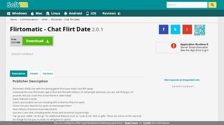 
                            1. Flirtomatic - Chat Flirt Date 2.0.1 Free Download