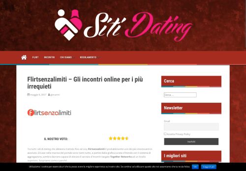 
                            3. Flirtsenzalimiti - Gli incontri online per i più irrequieti - Sitidating