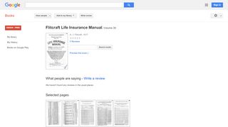 
                            12. Flitcraft Life Insurance Manual