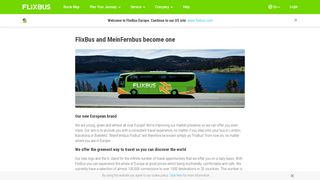 
                            7. FlixBus and MeinFernbus become one