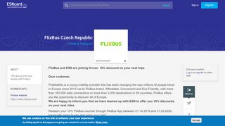 
                            12. FlixBus Czech Republic | ESNcard