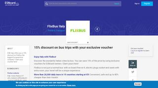 
                            7. FLIXBUS Italy | ESNcard