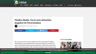 
                            8. FlixBus Media: Facts zum aktuellen Angebot im Fernreisebus – GIGA