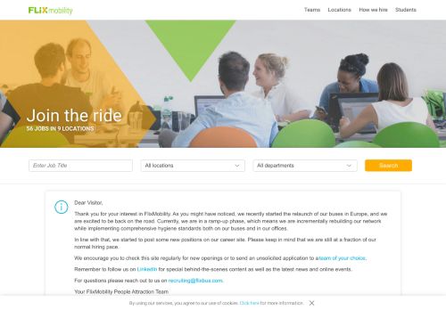 
                            10. FLIXBUS - My candidate area (Log in/Create) - Jobs