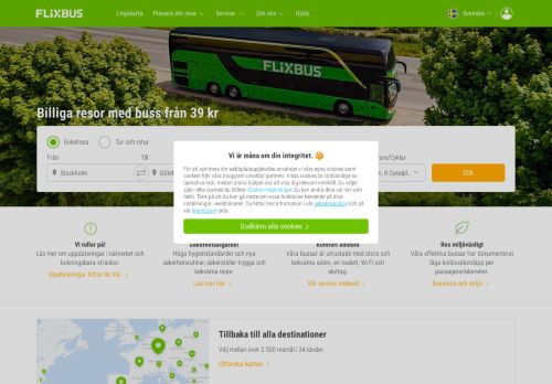 
                            5. FlixBus: Res billigt med buss