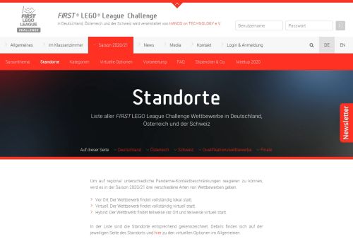 
                            12. FLL Kulmbach - Wettbewerbe - FIRST LEGO League